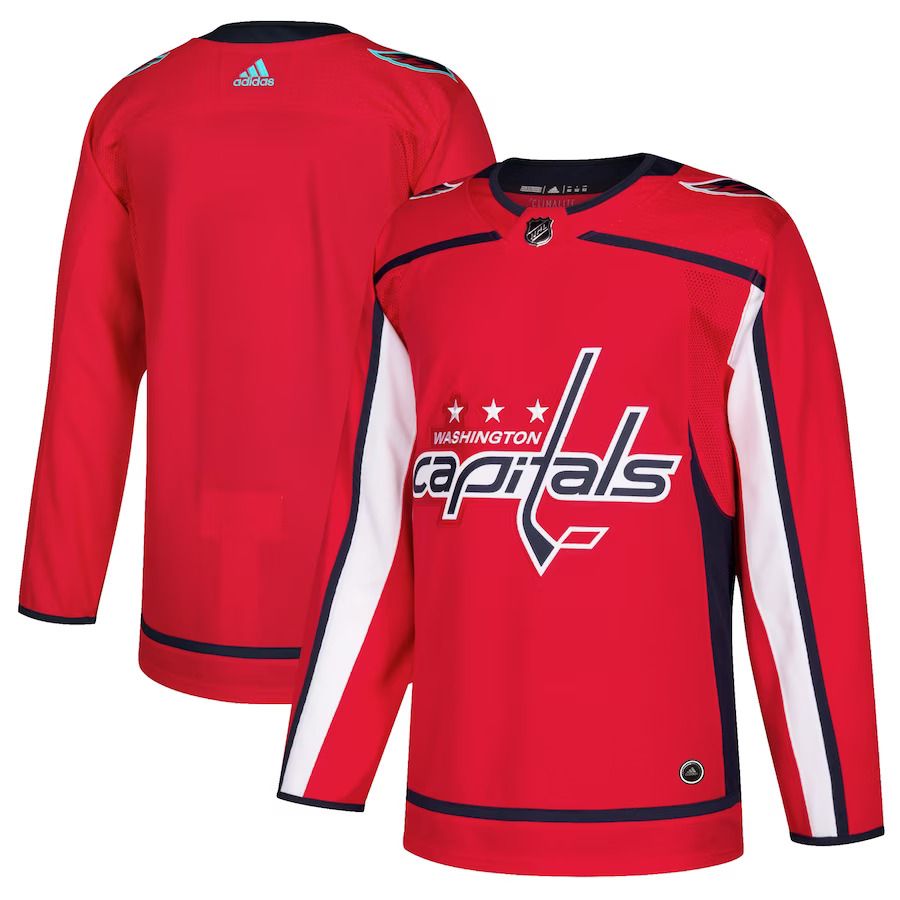 Men Washington Capitals adidas Red Home Authentic Blank NHL Jersey